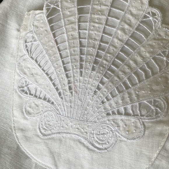 WHITE LINEN SUMMER SKIRT - Picture 12 of 12